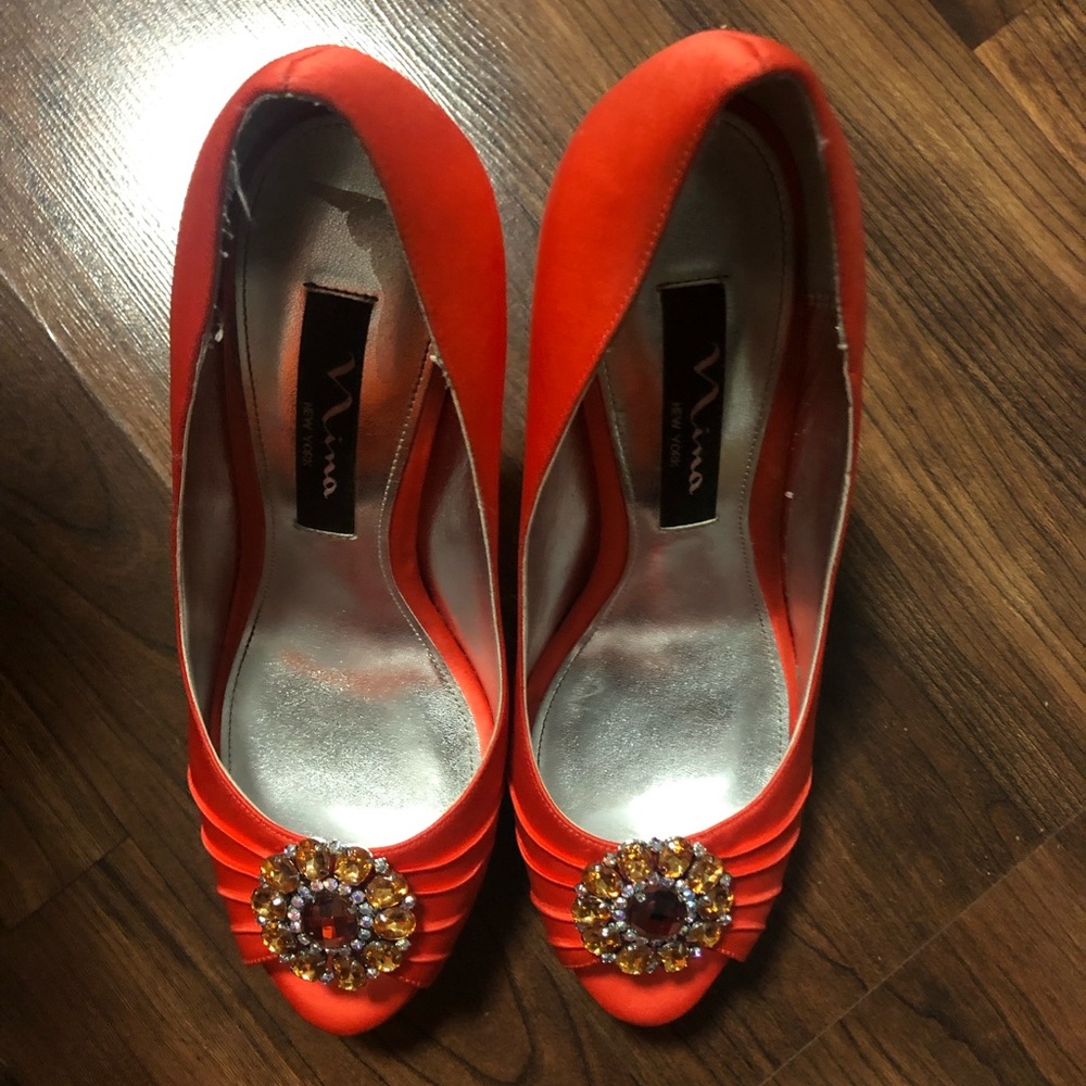 Nina New York Heels Orange
